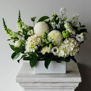 white elegance flower arrangement